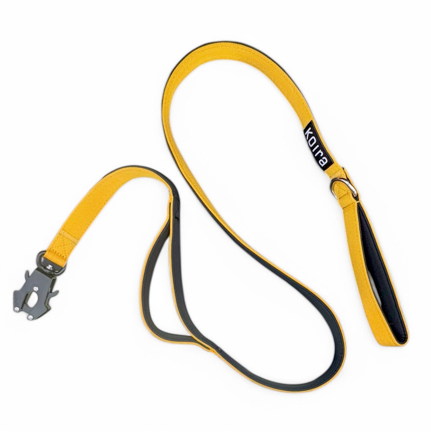 Yellow Dual-Handle 5 ft Dog Leash