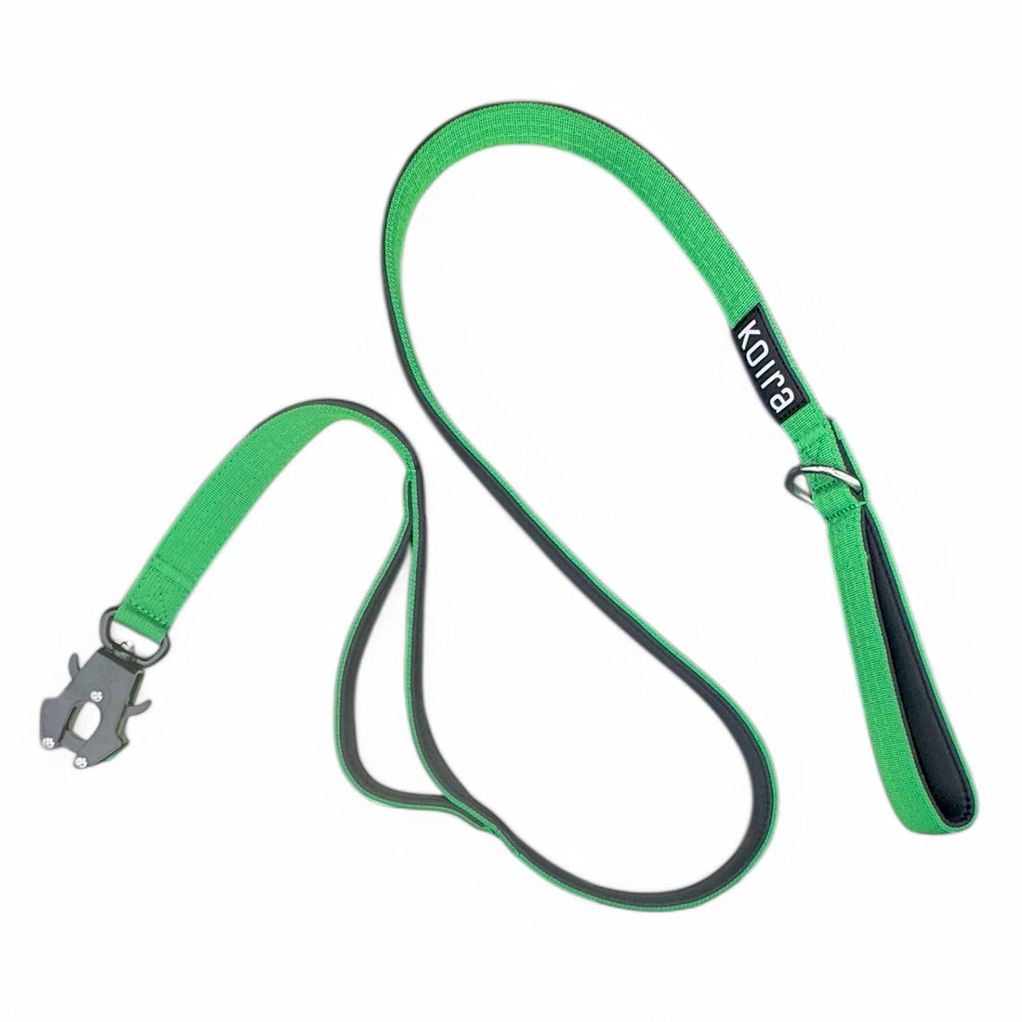 Green Dual-Handle 5 ft Dog Leash