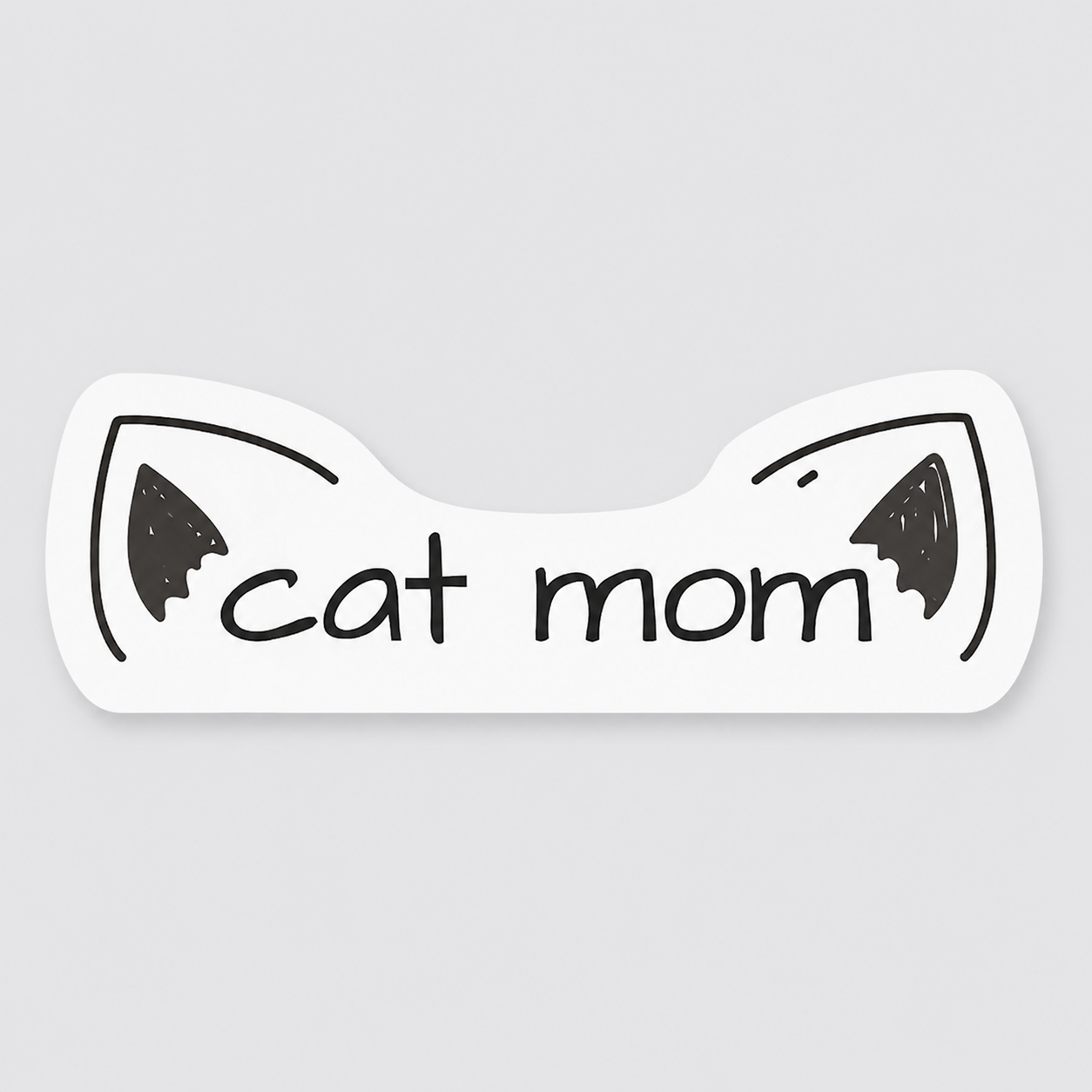 Cat Mom Vinyl Sticker