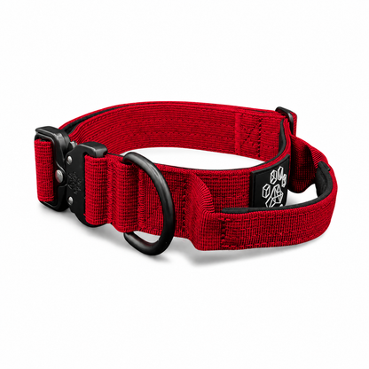 Red Tactical Style Dog Collar