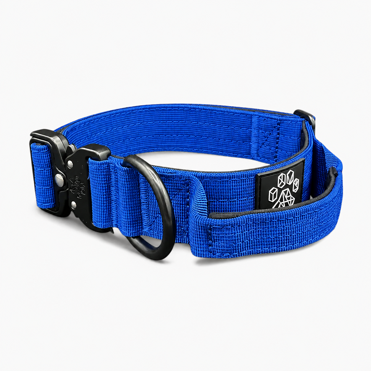 Blue Tactical Style Dog Collar