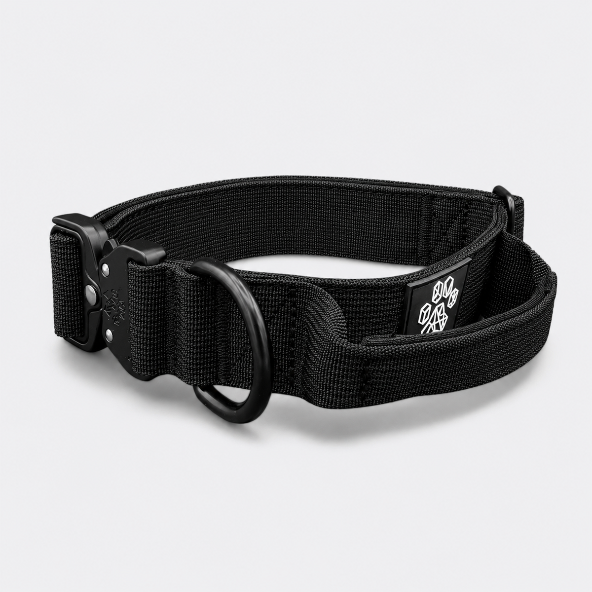 Black Tactical Style Dog Collar