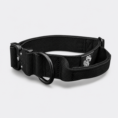 Black Tactical Style Dog Collar