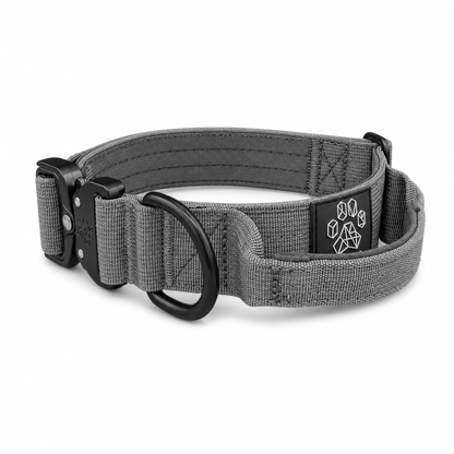 Gray Tactical Style Dog Collar