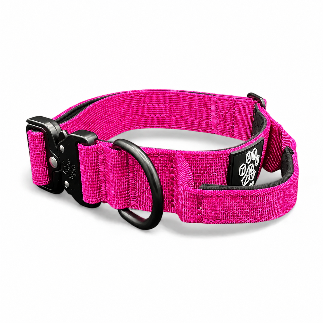 Pink Tactical Style Dog Collar