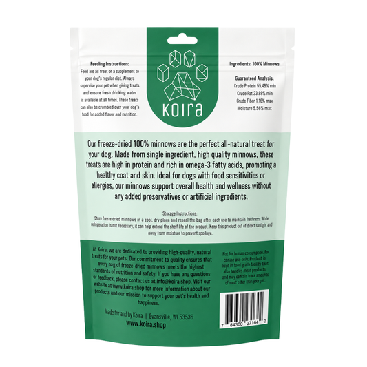 Freeze-Dried Minnows Protein-Packed Dog Treats