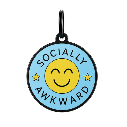 Socially Awkward Pet ID Tag Dog Tag