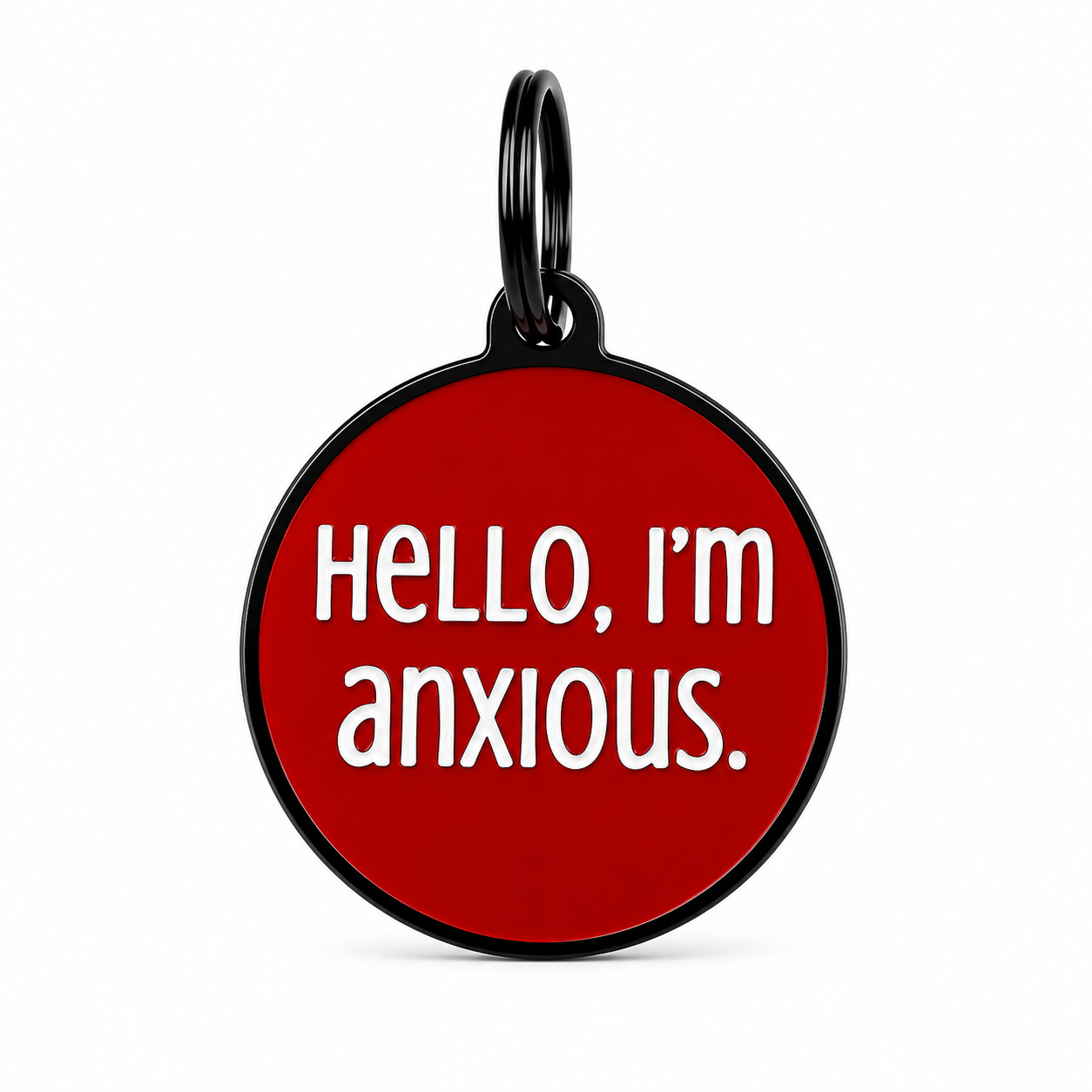 Hello, I’m Anxious Dog ID Tag