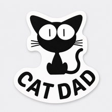 Cat Dad Vinyl Sticker