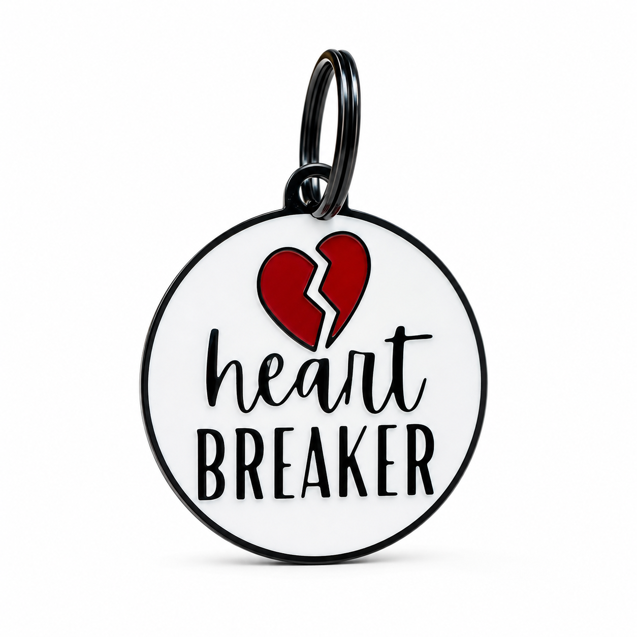 💔 Heart Breaker Dog ID Tag