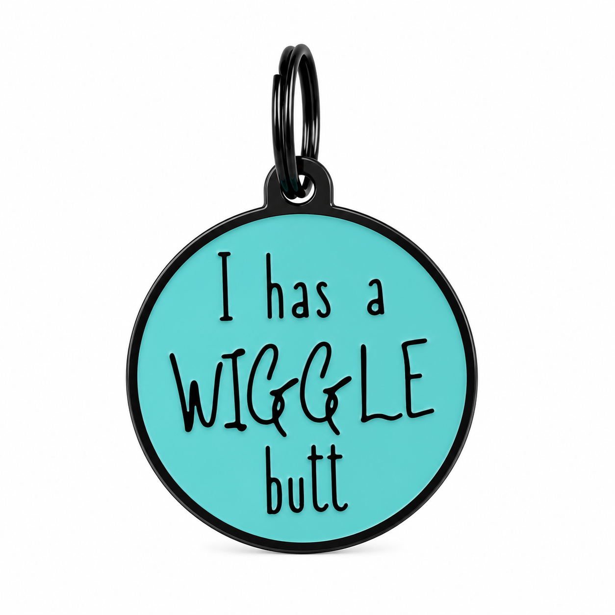 I Has a Wiggle Butt Dog ID Tag