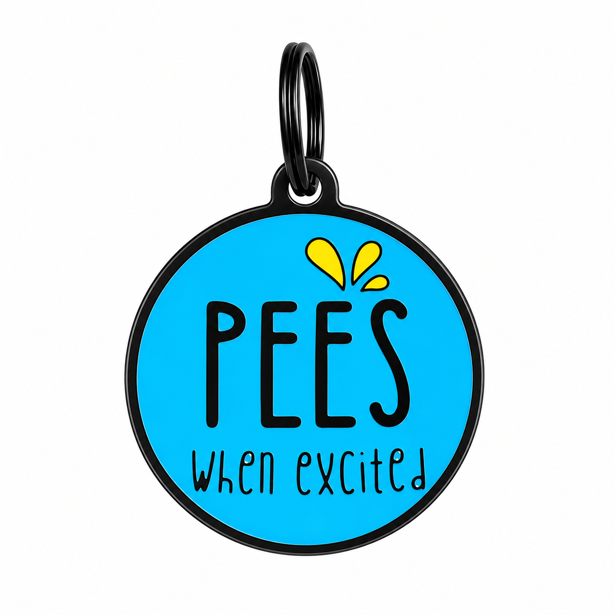 “Pees When Excited” Dog ID tag
